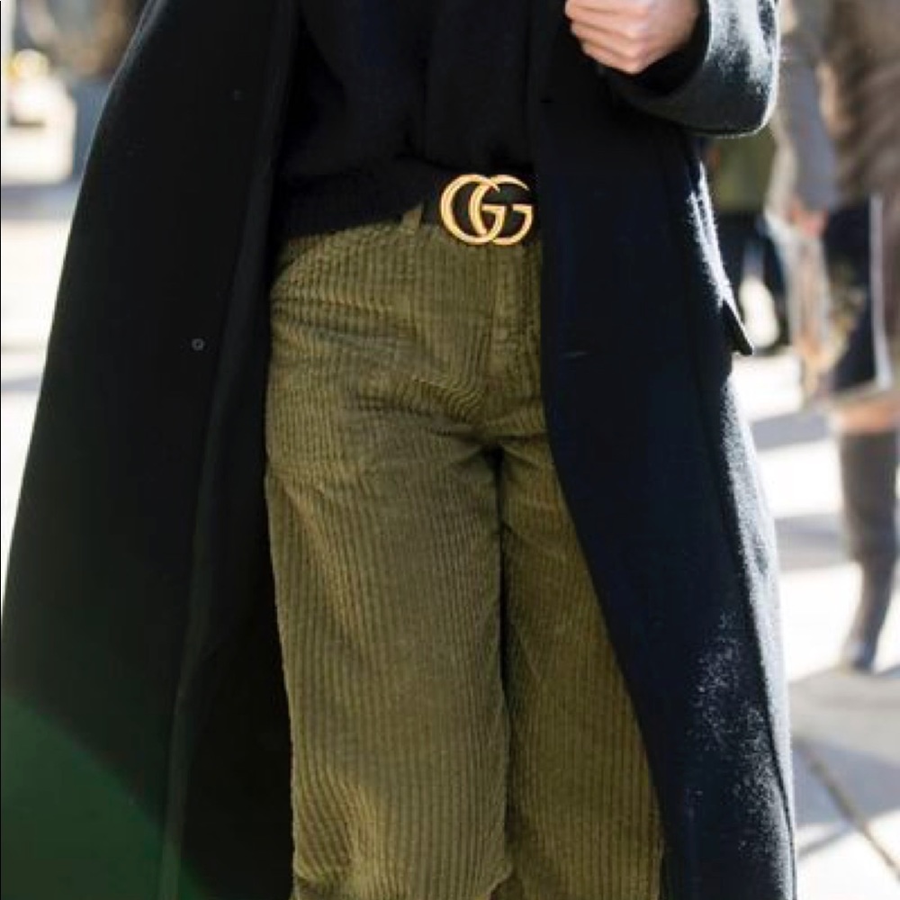 Corduroy khaki pants